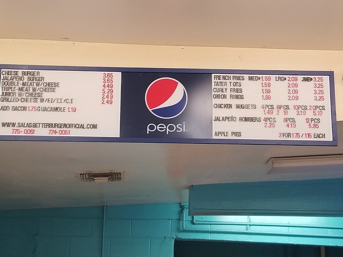 Salas Better Burger Menu - Image 6